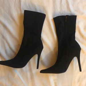 Nylon Pointy Sock Boots